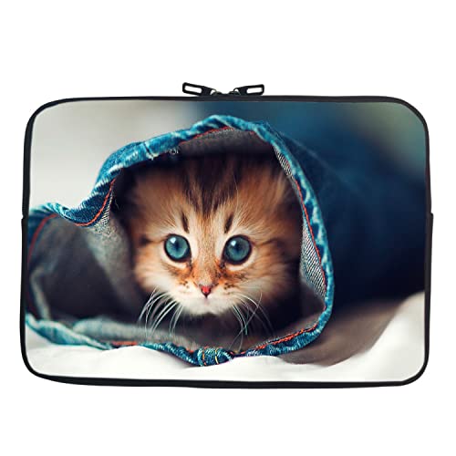 Image of Theskinmantra My Jeany cat Chain top Laptop Sleeve for Screen Size 13 /13.3 inches Any Brand Laptop /MacBook 13 inch.