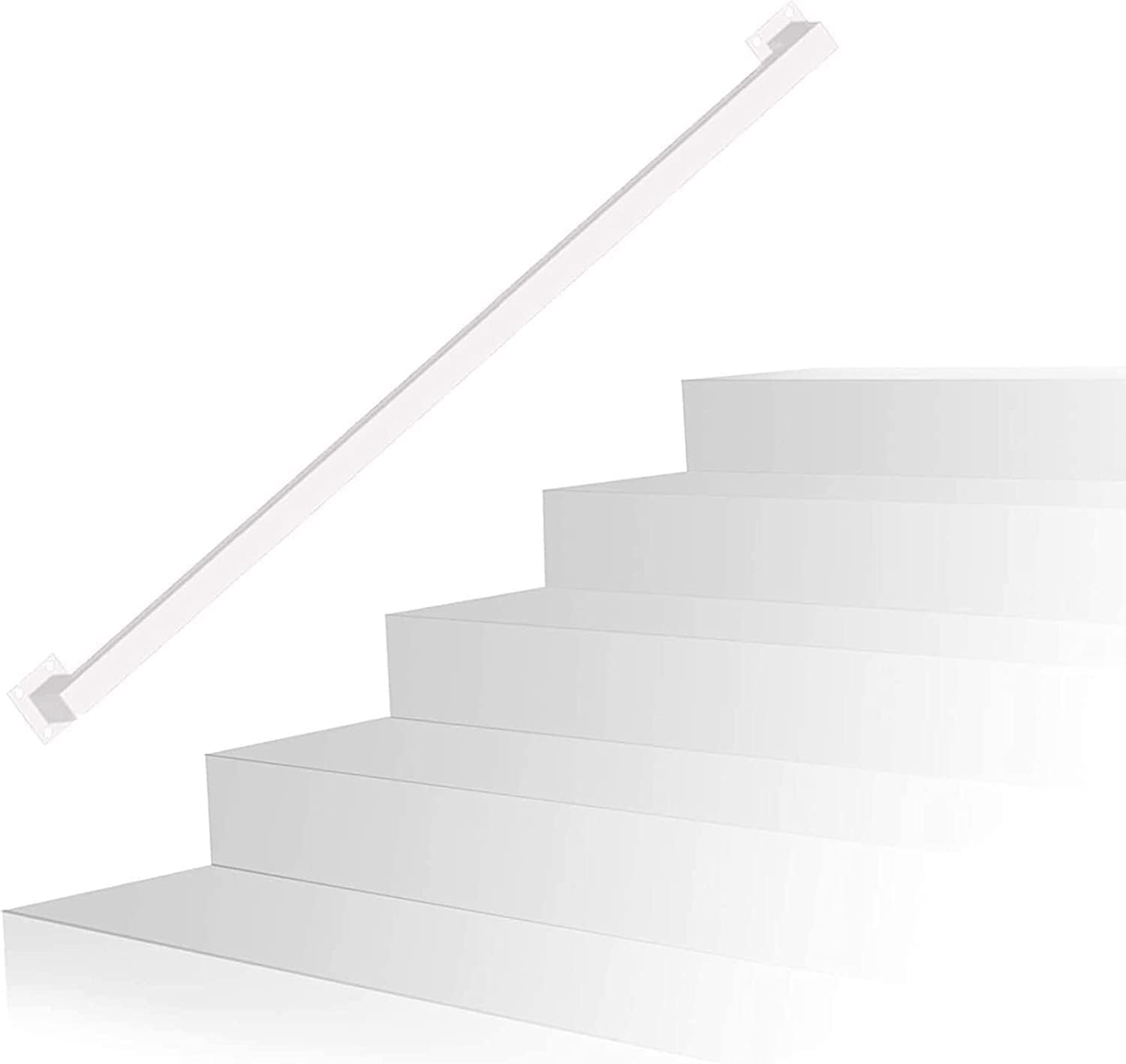Rampe d'escalier intérieure de 200cm blanche pour sécuriser le couloir
