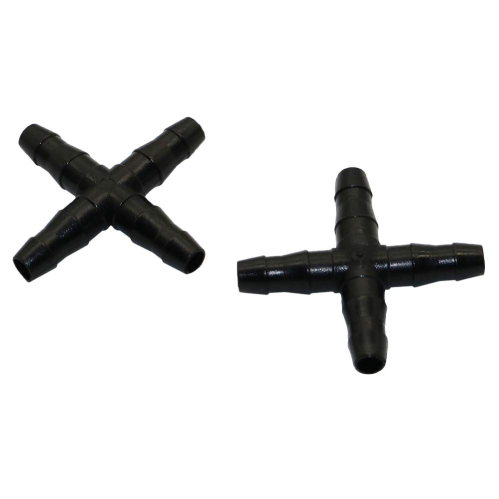 Hose Connector Adapter 4-Way Hose Dispenser Agricultural Irrigation Drip Hose Connector Gardening Accessories Water Hose Connector 50 Pcs
