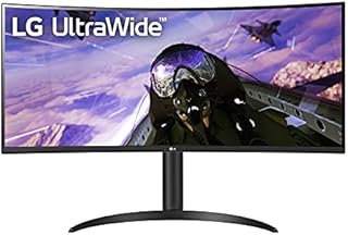LG UltraWide QHD 34-Inch Computer Monitor 34WP65C-B, VA with HDR 10 Compatibility and AMD FreeSync Premium, Black
