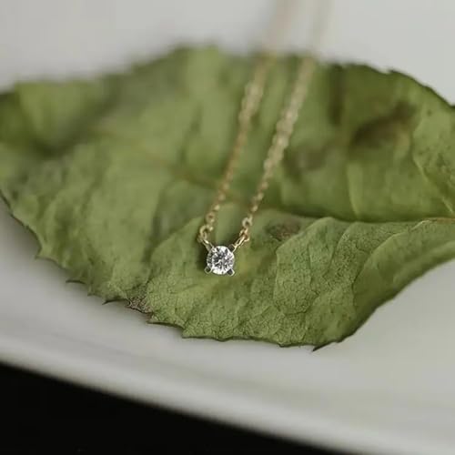 Image of Women's Silver Plated Zirconia Pendant Necklace With Cable Chain, Pendant Necklace, Zircon Pendant, Cubic Zirconia Necklace, Stylish Chain Necklace, Special Gifts, O Chain Necklace(Silver)