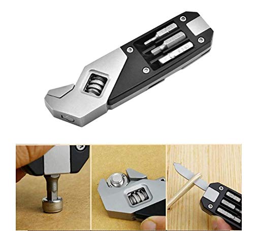 Ymhtd Multifunctional Mini Combination Tool Adjustable Portable Wrench Set Creative Flat Screwdriver/Phillips Screwdriver All In One And Durable Tool Sheath #TOP5