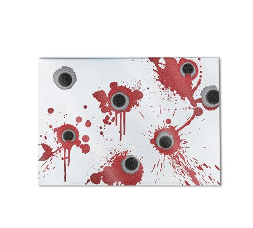 Image of Glossy Glitter Gaming Skin Compatible with HP Envy x360 16 inch (2023) - Bullet Holes - Premium 3M Vinyl Protective Wrap Decal Cover - Easy to Apply | Crafted in The USA by MightySkins