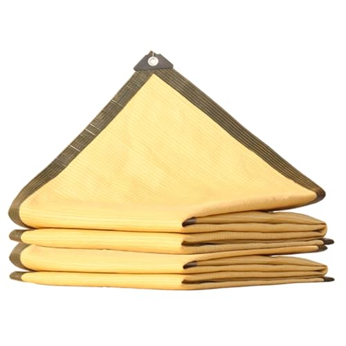 Maille d'ombrage d'isolation contre la chaleur bâche jaune 6x6m