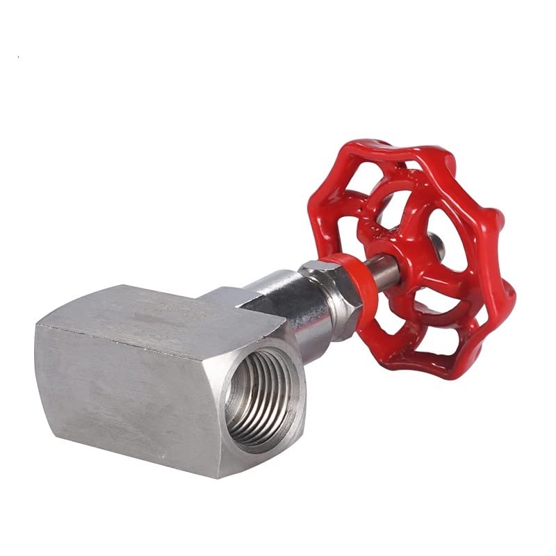 Válvula de aguja de acero inoxidable 304 tipo válvula de globo con rosca hembra 1" 2