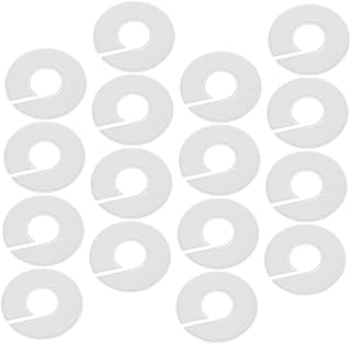 Cabilock 20pcs Clothes Size Plate Kid Hangers Infant Clothes Hangers Infant Hangers Baby Wardrobe Kids Hangers Baby Coat Hangers Baby Clothing Rack Plastic Partition Plate Round White Child