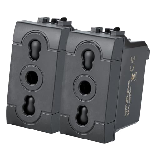 VOLTIX 2 PEZZI Presa Bipasso Bivalente 2P+T 10/16A Prese...