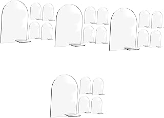 PRETYZOOM 20 Sets Acrylic Table Card Table Numbers Wedding Digital Signage Double- Sided Stand up Sign Holder Clear Sign Display Shelf Tabletop Number Signs Desktop Indicator