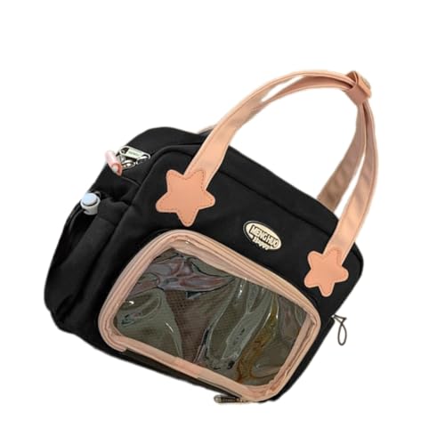Clear Shoulder Bag Badge Backpack Japanese Style Crossbody Bag Student School Bag Harajuku Itabag for Pin Display