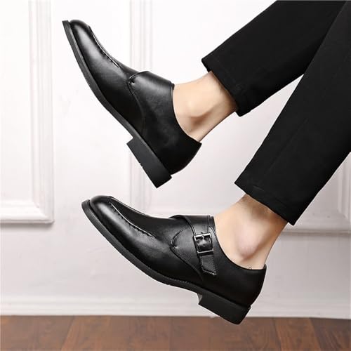 Men's Dress Shoes Leather Slip-On Classic Formal Pointed-Toe Comfort Office Business Derby Shoes3
