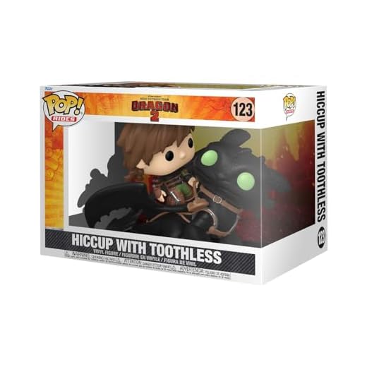 Funko Pop! Rides Deluxe: HTTYD – Hiccup with Toothless - How To Train Your Dragon - Figura de Vinilo Coleccionable - Idea de Regalo- Mercancia Oficial - Juguetes para Niños y Adultos - Movies Fans