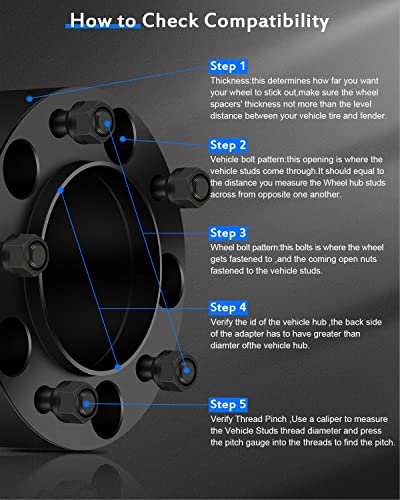 Eccpp 4X 3 Inch Wheel Spacers Adapters 5X150 To 5X150 110Mm 5 Lug 14X1.5 Studs For Tundra For Lx470 Lx570 1998-2016 For Land Cruiser 2008-2016 For Sequoia #TOP1