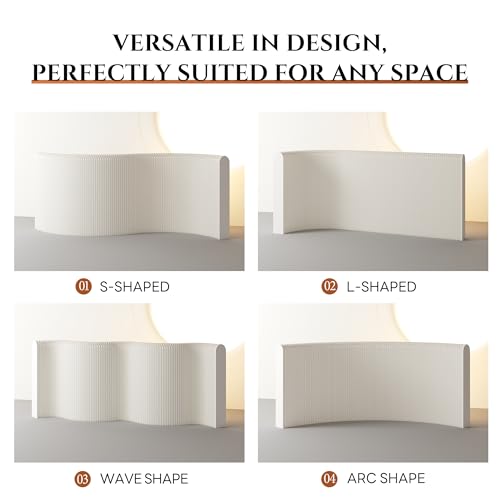 Séparateur de pièce en papier pliable pour isoler un espace intimité rapidement - 2