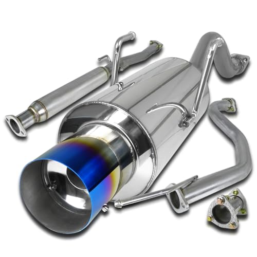 Spec-D Tuning Jdm 4" Tip Catback Muffler Compatible with 1994-2001 Acura Integra Gsr