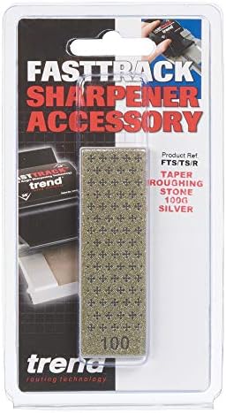 Trend TS/R FTS Spare Roughing Taper Sharpening Stone for Fasttrack Honing System, Grey, 100 grit