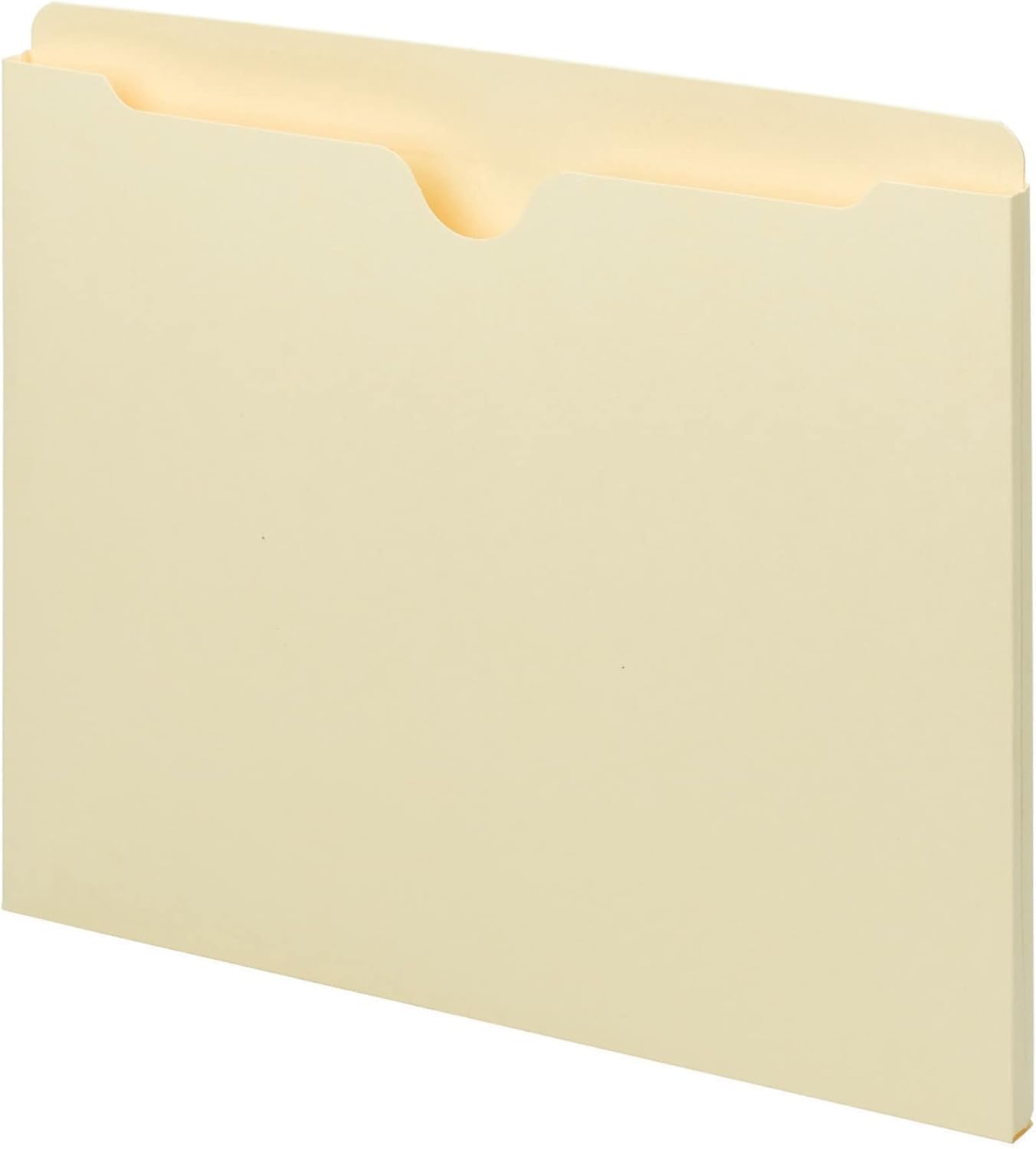 Smead File Jacket, Straight-Cut Tab, Flat-No Expansion, Letter Size, Manila, 100 per Box (75410)
