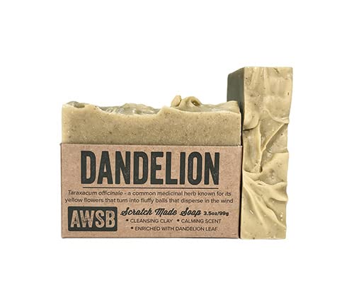 Dandelion All Natural, Vegan, Organic Bar Soap with Palo Santo, Handmade