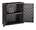 Suncast Commercial 4 Cubic Ft. Heavy-Duty Resin Wall Cabinet with Adjustable Metal-Reinforced Shelf, and Lockable Handles for Indoor and Outdoor Storage, Black, Made in the USA