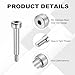 MECCANIXITY 16 Pcs 304 Stainless Steel Shoulder Bolt 4mm Shoulder Dia 14mm Shoulder Length M3x0.5 Thread Hex Socket Shoulder Bolts for Hydraulic Injection Molding Machinery Industries