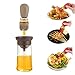 XCMJTM Pulverisateur Huile d'oliveVaporisateur d', d'olive pour Cuisine Bouteille de d'Assaisonnement Vinaigre en Verre Portable D'Assaisonnement Utilisé pour Cuisine/Salade/Cuisson/Pain/BBQ (Brown)