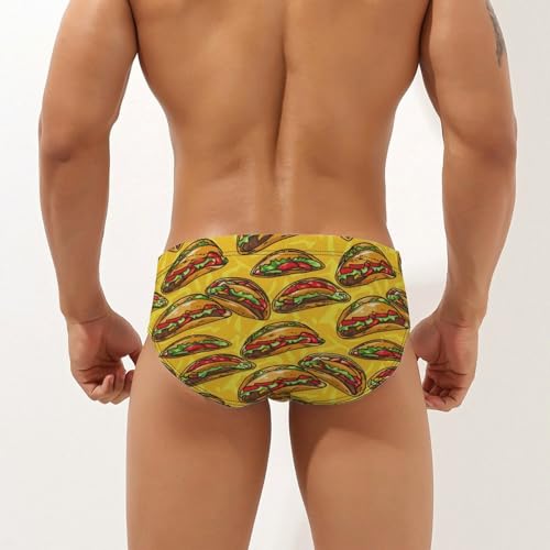 Mexican Tacos Novelty Men's Brief Swimwear Pants Swimming Trunks Beach Shorts Underwear2
