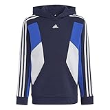 Regulär geschnitten adidas Unisex Kinder Hooded Sweat U 3S Cb Hoodie, Legend Ink/Semi Lucid Blue/White, IB2808, 164