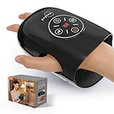 pryfey Hand Massager, 9 Modes 9 Intensities Hand Massage, Cordless Hand Massager for Arthritis and Carpal Tunnel, Gift for Men Women Parents Relaxation at Office,Black