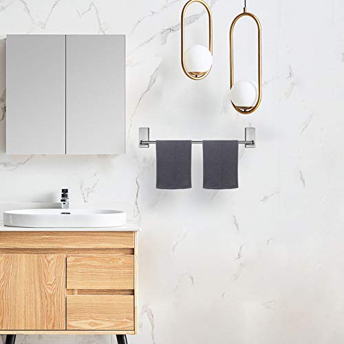 Nearmoon Self Adhesive Bathroom Towel Bar- Stainless Steel Bath Wall Shelf Rack Hanging Towel Stick On Sticky Hanger Contemporary Style thumb #5