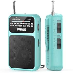 PRUNUS J-555 Mini AM/FM Radio Blau