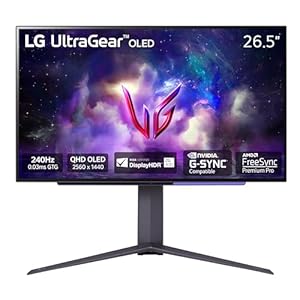 LG 27″ Ultragear OLED QHD Gaming Monitor with 240Hz 0.03ms GtG & nVIDIA G-SYNC Compatible