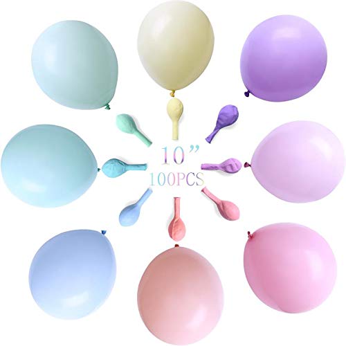 Pastel Party Balloons 100pcs 10 inch Assorted Color Latex Balloons Birthday Baby Shower Balloons