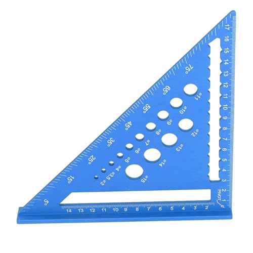 Regla de aluminio de 7 pulgadas para carpintería miniatura 2