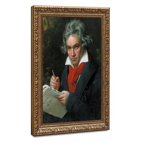 Décoration murale Beethoven toile imprimée 61 x 91,4 cm pour chambre