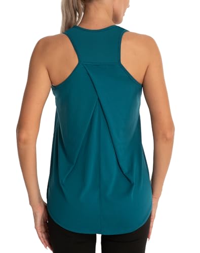 Dawnrole Gym Tops para Mujer Camisetas sin Mangas Yoga Fitness Camisetas Racerback Sports Top Mujer