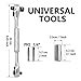 MacWork 4-in-1 Wrench and Universal Socket Set, 1/4