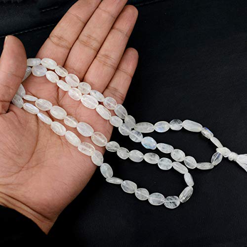Image of Natural Oval Crystal Beads Mala Necklace Collection for Men & Women, Reiki Energized Gemstone Jewellery for Meditation, Mindful Living, Spiritual Decor & Everyday Fashion Styling