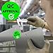 QC Approved Quality Control Labels 1 inch QC Approval Labels Green Inventory Quality Control Stickers for Warehouse Quality Control Check Tested Pass 1000pcs