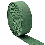 Sewing Elastic Band 35mm Wide 5 Yard Colored Twill Woven Elastic (Green)