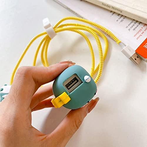 Laprite-Cartoon-3D-Design-Protective-Case-for-18W-20W-iPhone-14-13-12-11-Pro-Max-Fast-Charging-Cable-Adapter-Charger-Cute-Cartoon-Lightning-Data-Cable-Case-for-iPhone-Charger-Cute-Dinosaur