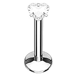 LIEFERUMFANG: 1 Barbell Piercing - Gerade Hantel - mit Schraubverschluss Platte und Strass Kristallen in Diamant Form. Der Stab von diesem Piercing wird durch den Stichkanal geführt und im Anschluss einfach in die Verschlusskugel oder Verschluss Platte geschraubt. Das Piercing ist leicht, besonders angenehm zu tragen, hochwertig, sehr gut verträglich für die Haut und eignet sich für den täglichen Gebrauch.