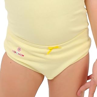 ملابس داخلية سليب قطن للبنات، طقم من 3 قطع، مقاسات بنات متعددة الألوان من كوتون زون