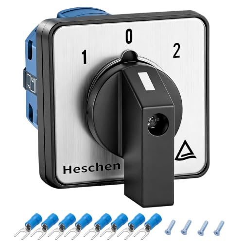 Heschen SZW26-20/D202.2 Rotary Switch 20A 660V 3 Way Position ON