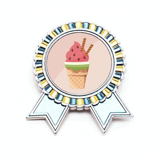 Broche biscuits pastèque médaille de vainqueur à offrir pour fêter un succès unique
