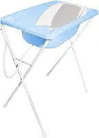 Galzerano Banheira Bebe Plastica Acqua Trio Azul Azulpastel
