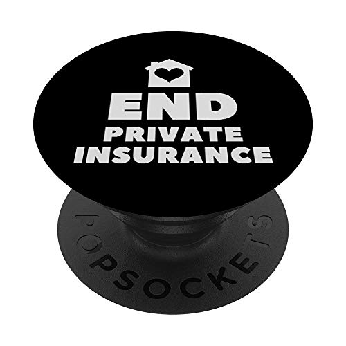 End Private Insurance - Socialize Health Insurance Democrat PopSockets Agarre y Soporte para...