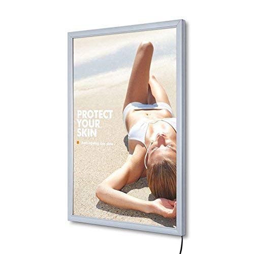 Preisvergleich Produktbild Leuchtrahmen LED A2 einseitig, extrem flach - 19mm Bautiefe Leuchtkasten LED Leuchtrahmen A2 beleuchtet