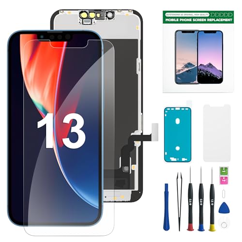 Écran iPhone 13 LCD tactile pour réparer un téléphone cassé après une chute