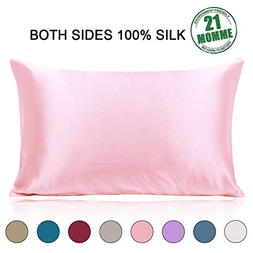 Ravmix Standard Size 100% Pure Silk Pillowcase for Hair and Skin Both Sides