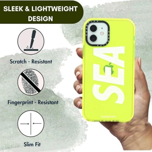 Image of for iPhone 16 Plus SEA Case Transparent, Grip Case Silicon Slim Fit Shock-Absorbing TPU Bumper & Anti-Yellowing Clear Protective Back Cover for iPhone 16 Plus (Yellow, 01)