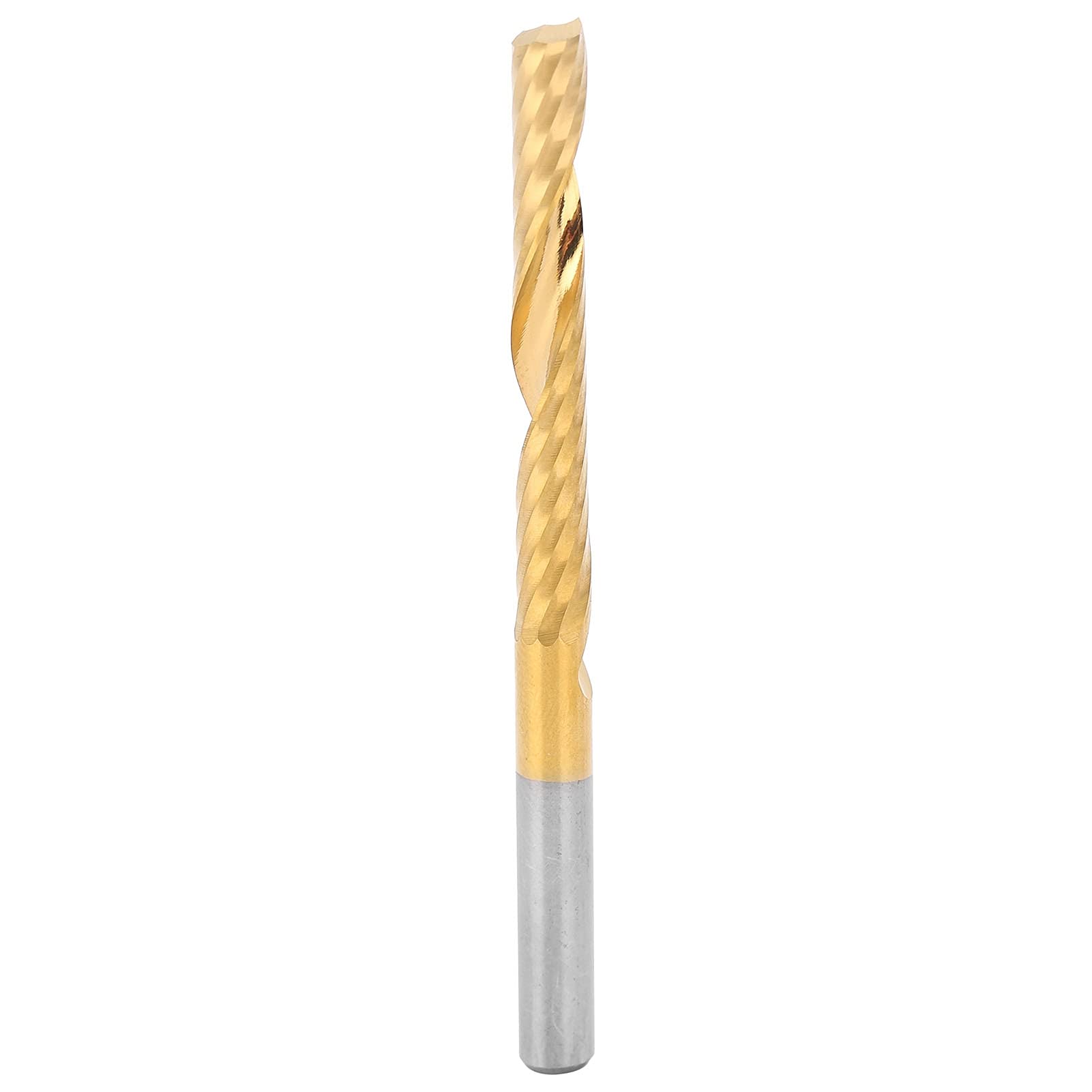 Frezy trzpieniowe jednoostrzowe 4mm |5 szt. Spiralnego węglika stali szybkotnącej |Metryczne frezy trzpieniowe do cięcia aluminium/mosiądzu/miedzi |Wzmocniona powłoka, rowek